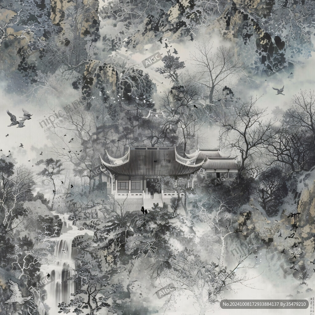 水墨山水 古韻幽深