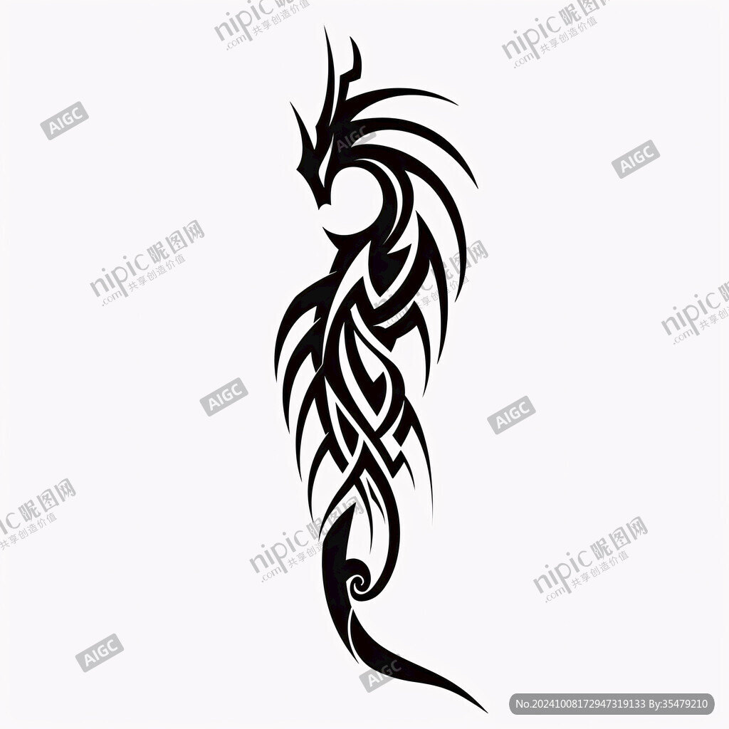 霸氣龍紋身圖案