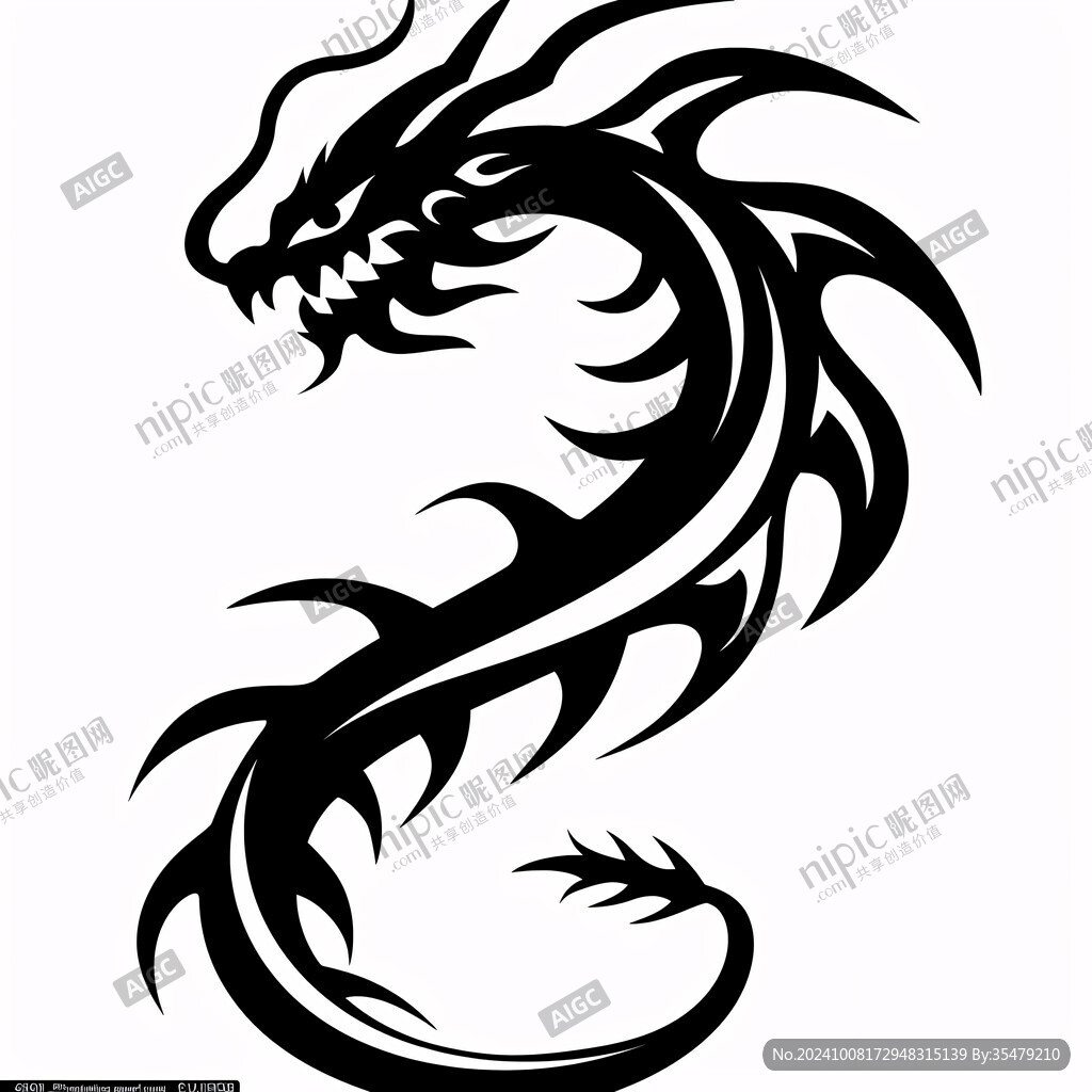 霸氣龍紋圖案