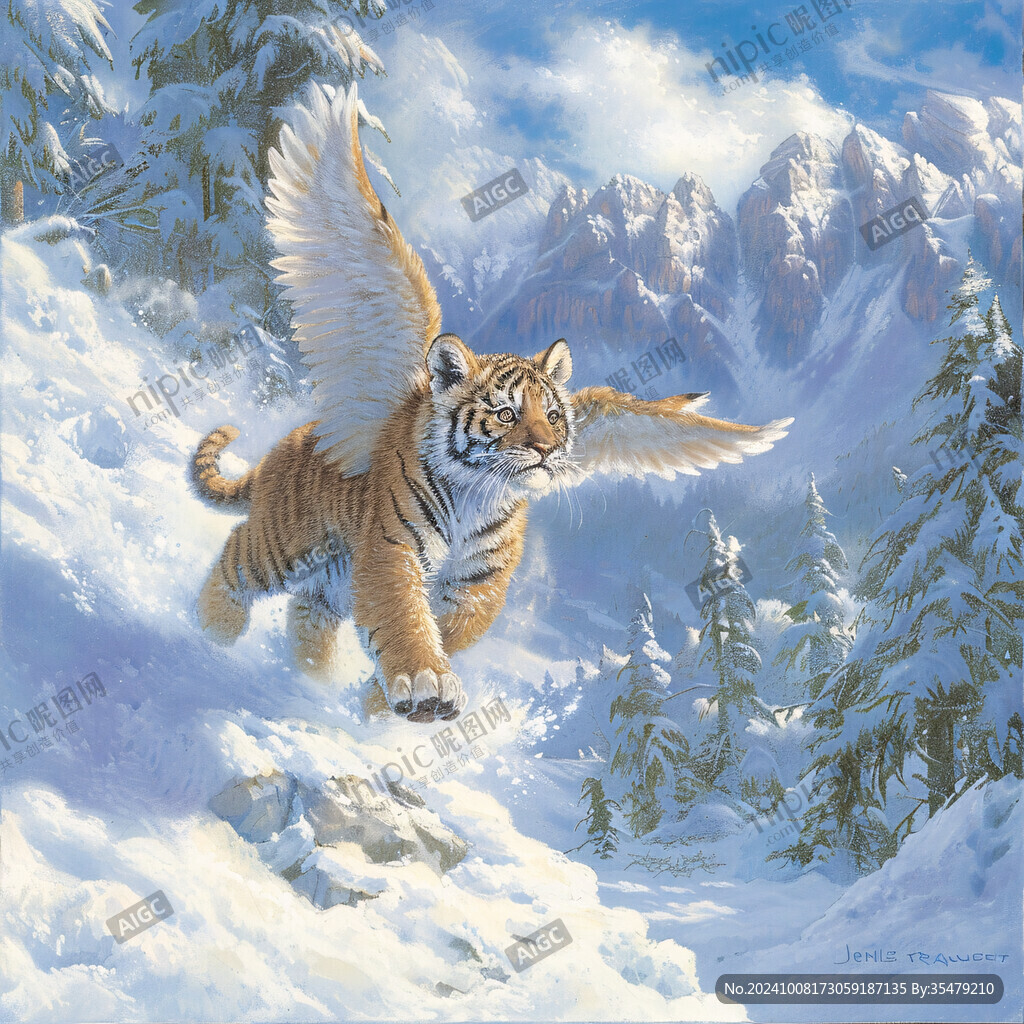飛翔的雪山猛虎