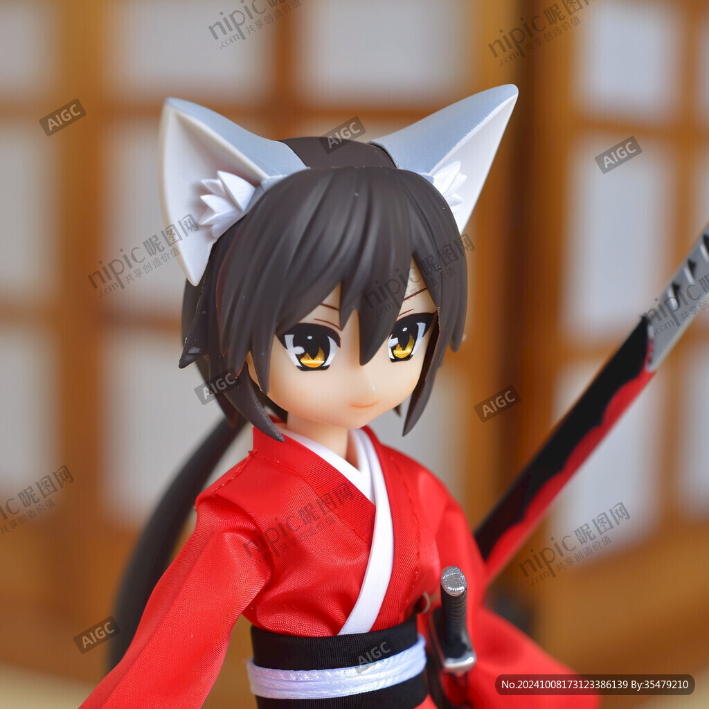 貓耳少女武士