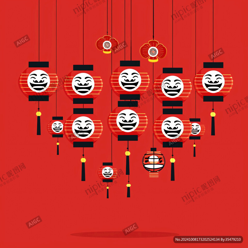 喜慶紅燈籠 新年好運來