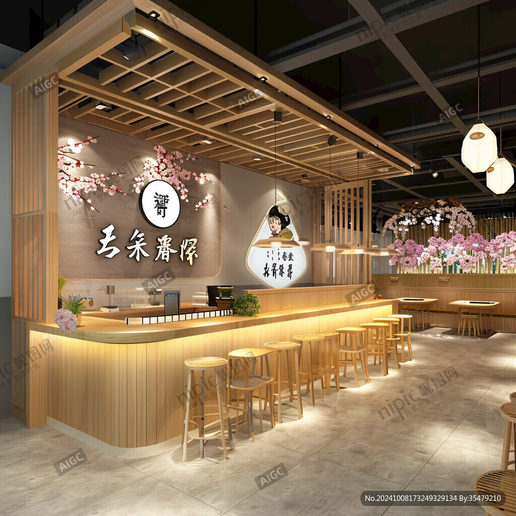 日式茶飲店裝修設(shè)計(jì)