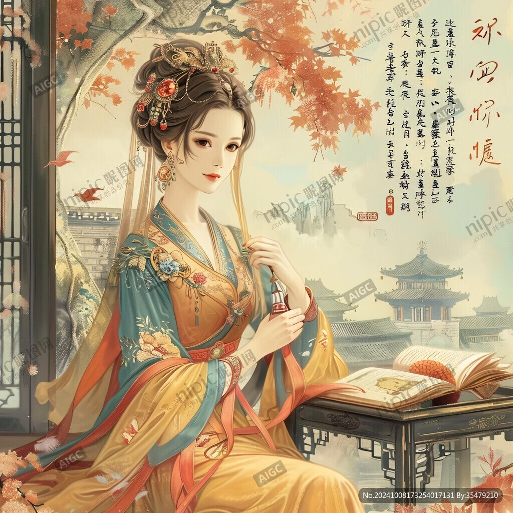 秋風(fēng)拂柳 美人思遠(yuǎn)