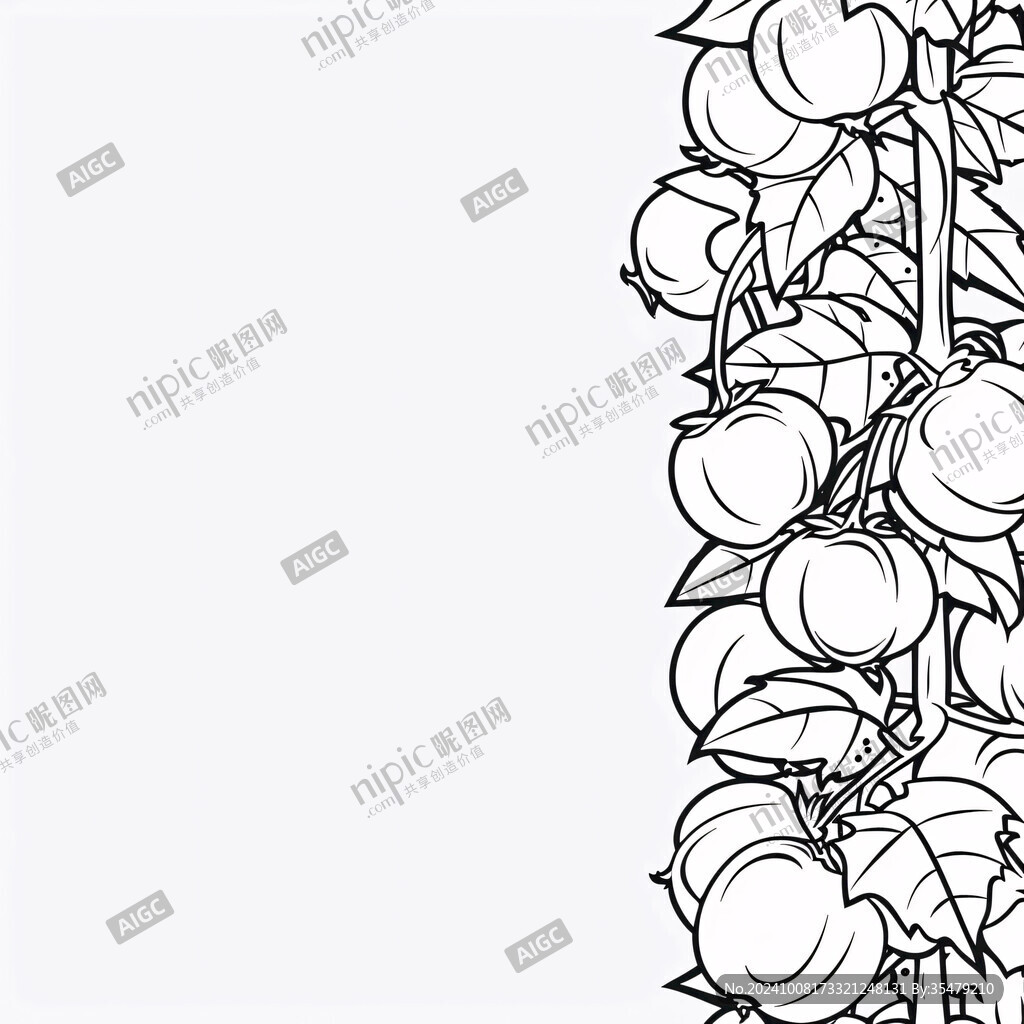 番茄藤上的豐收