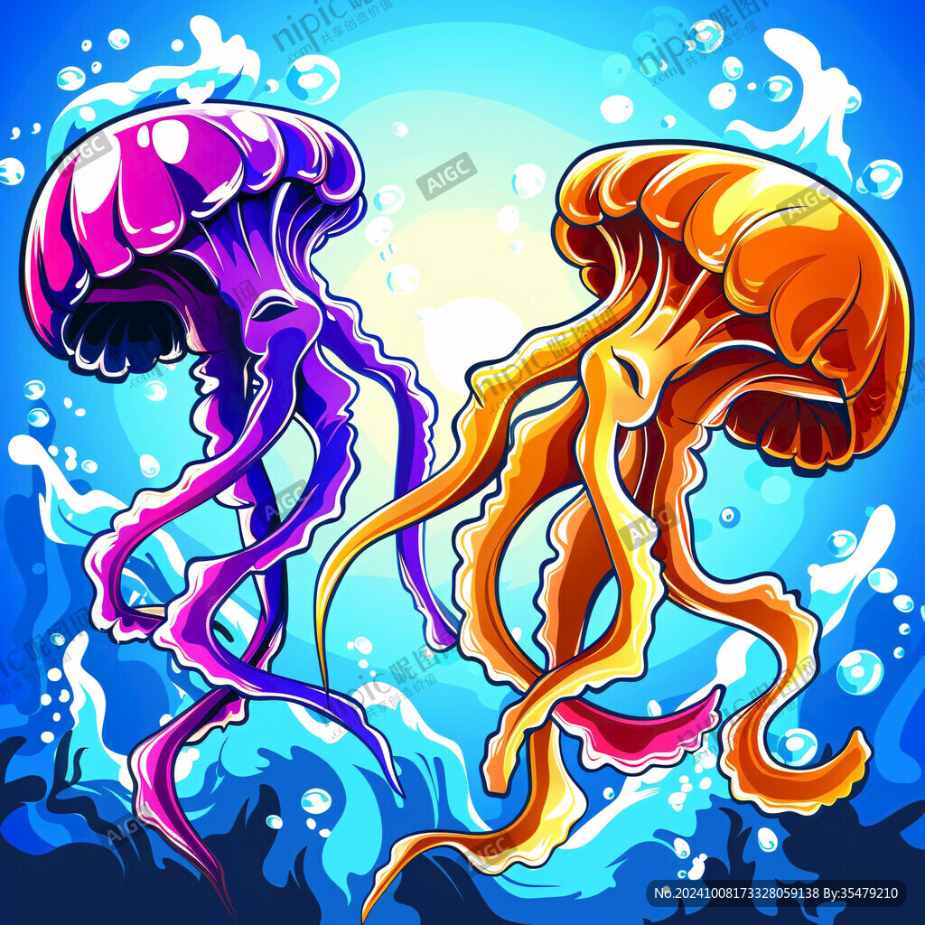 海底奇幻 水母共舞