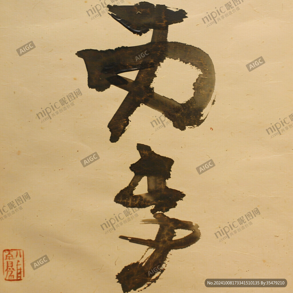 禪意書法 心靜如水