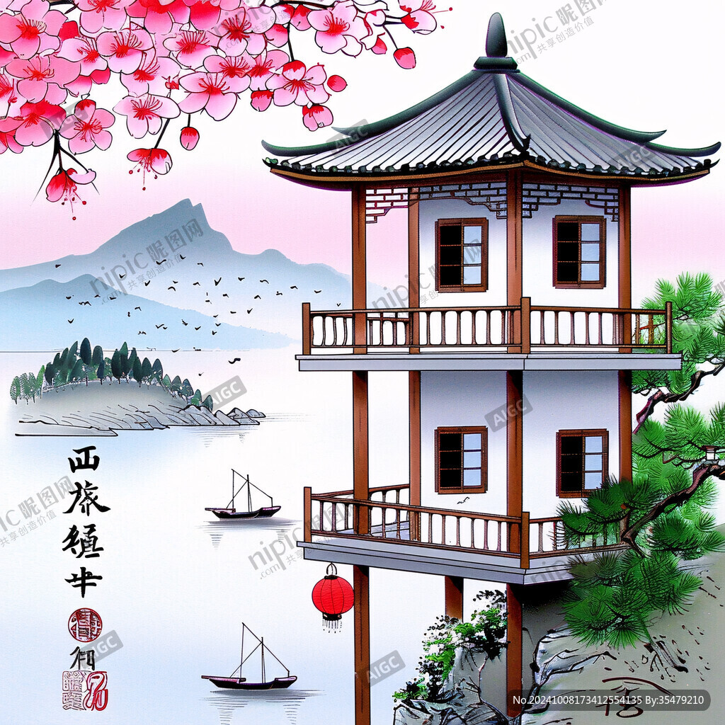 春意盎然江南水鄉(xiāng)