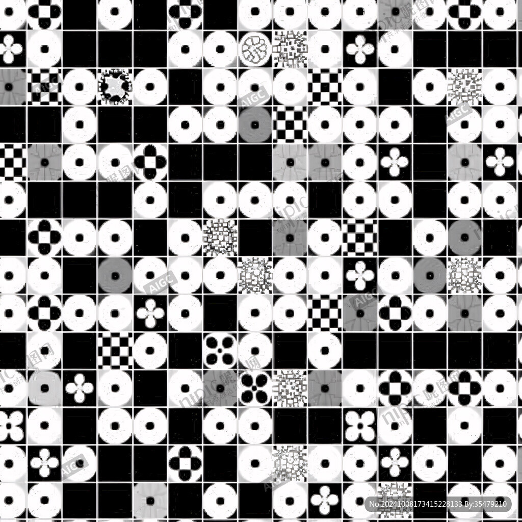 黑白棋盤圖案