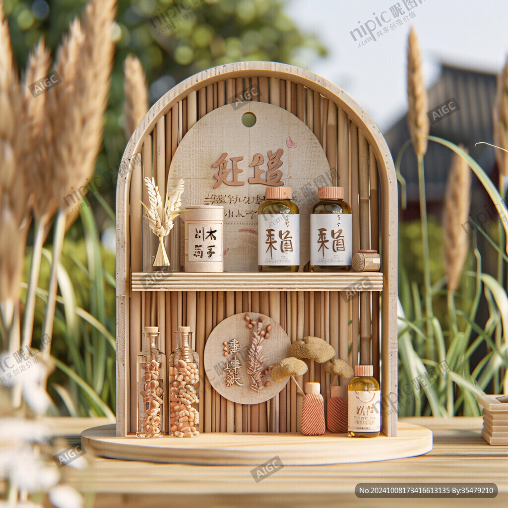 自然風(fēng) 木質(zhì)置物架