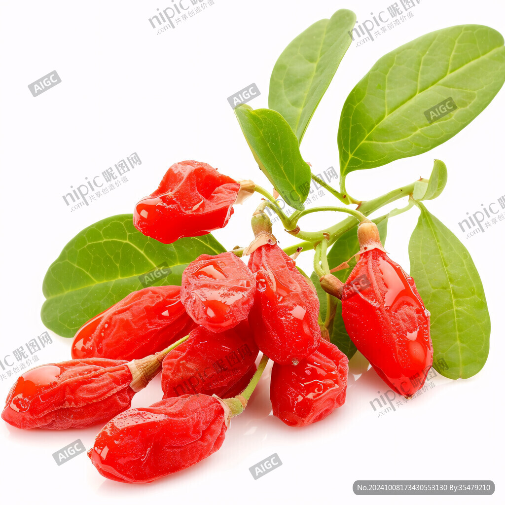 鮮紅飽滿的枸杞