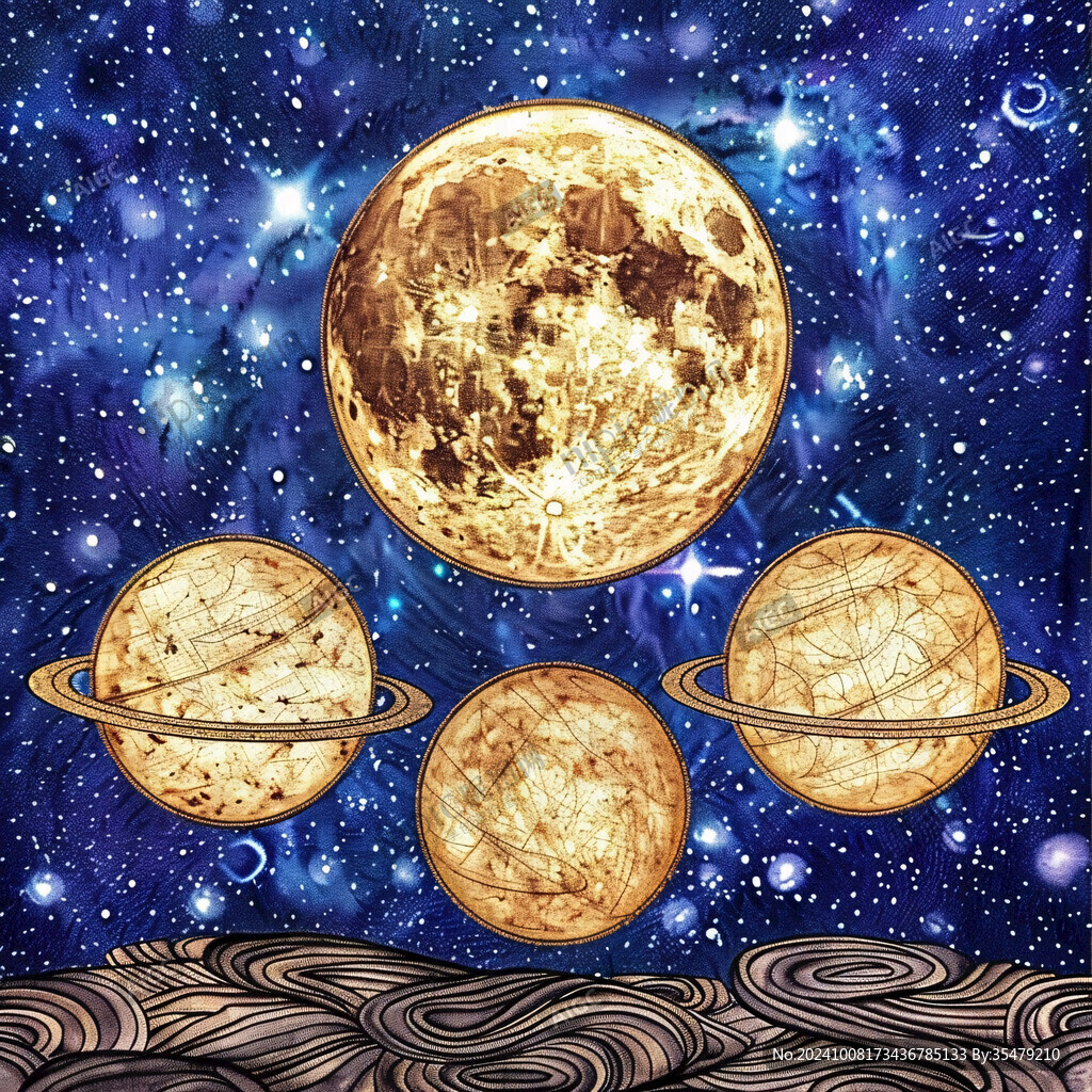 星月交輝 夢(mèng)幻星空
