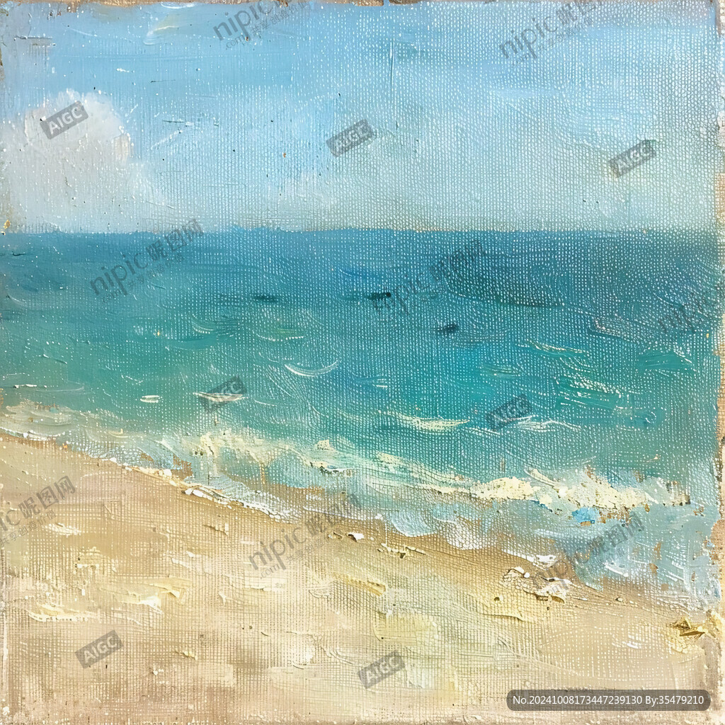 海邊風景畫