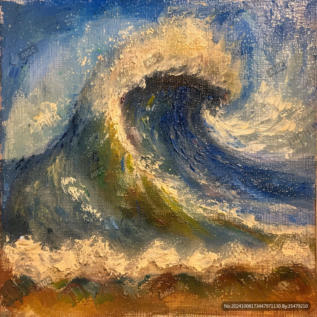 巨浪驚濤 海天一色
