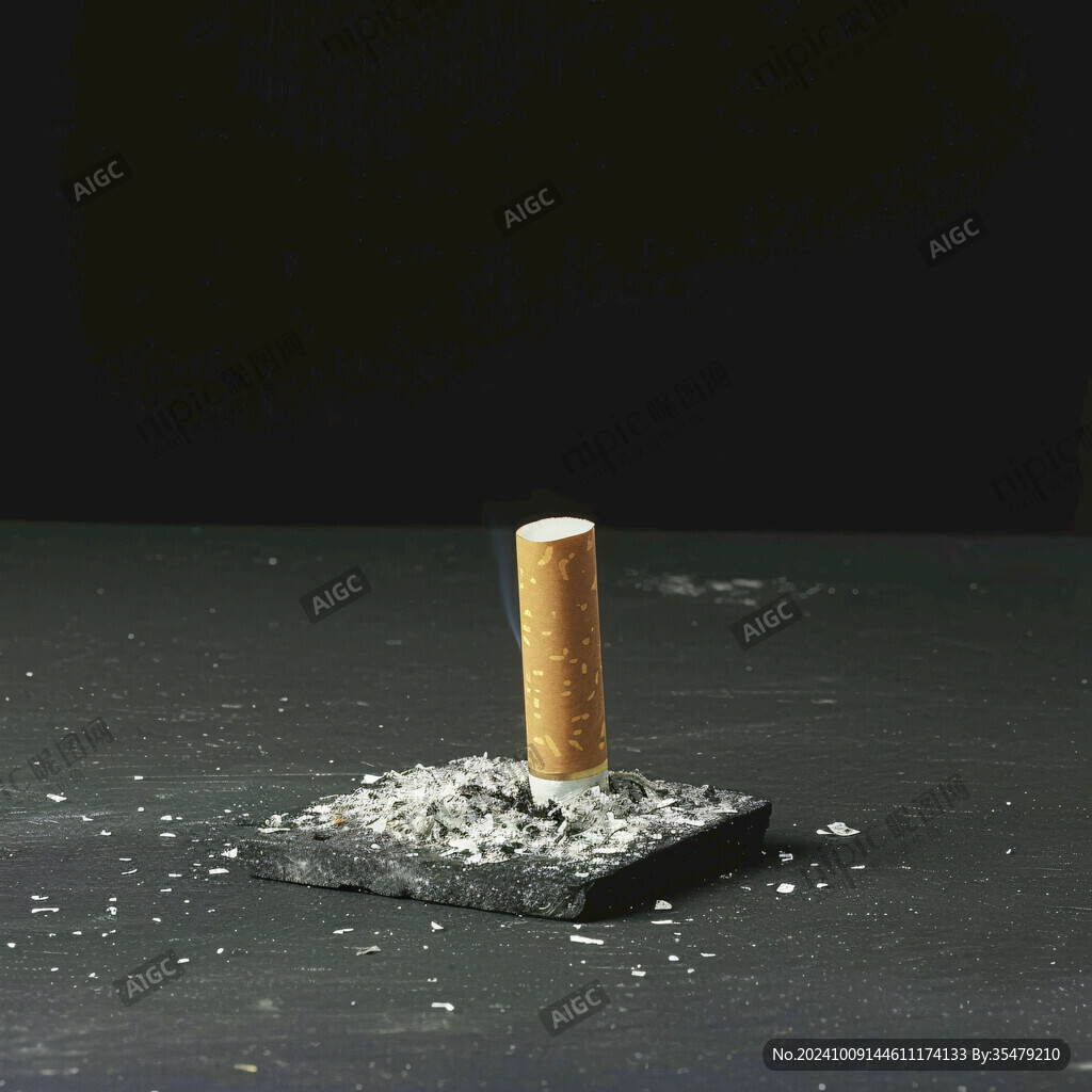 熄滅的香煙 沉重的思考