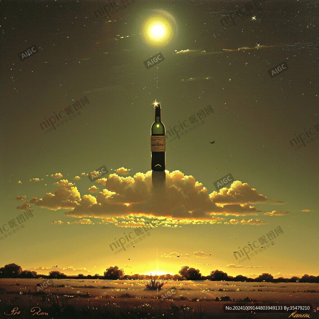 酒瓶上的星空
