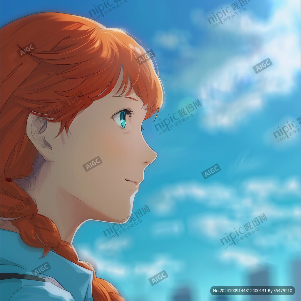 陽光下的少女笑容