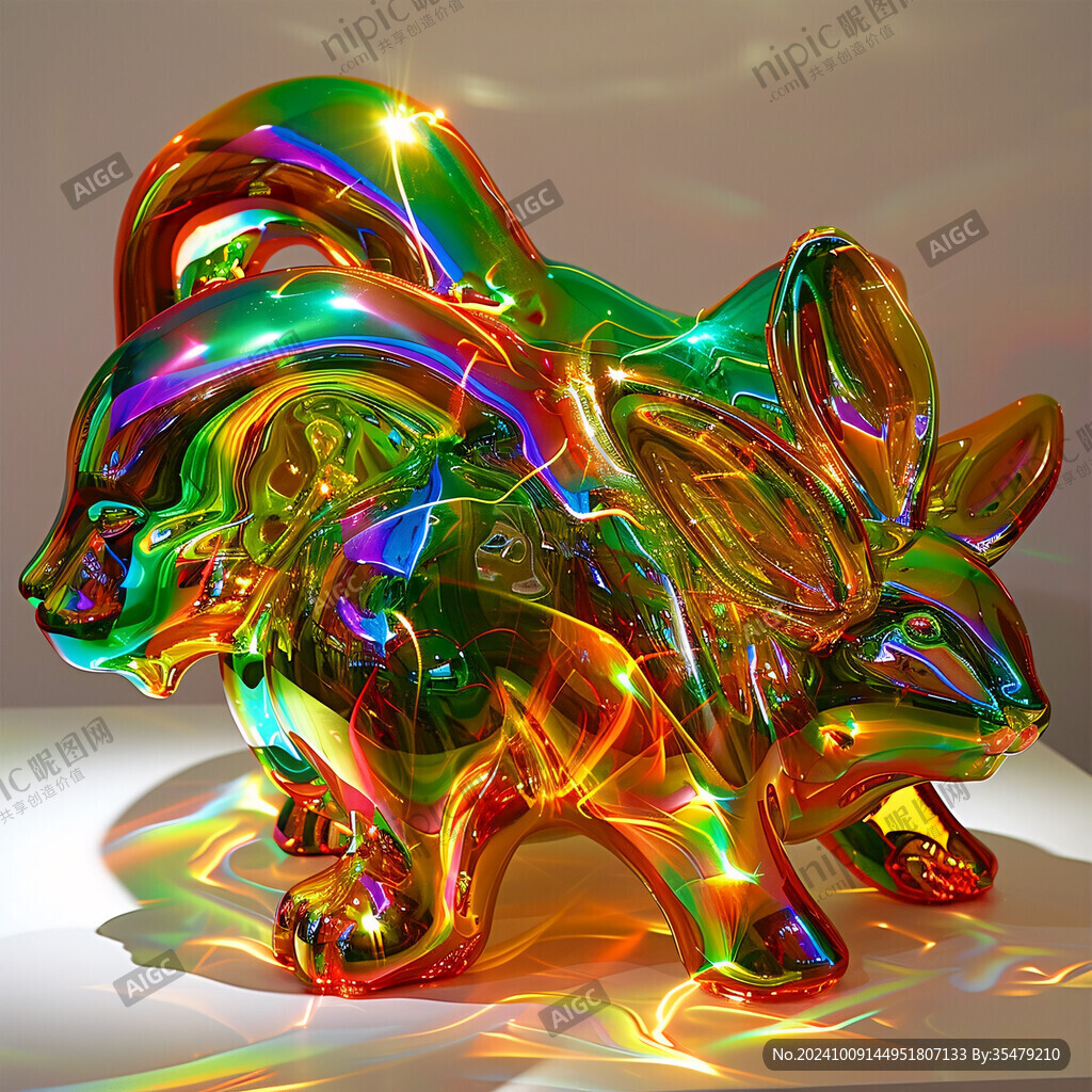 光影幻變的奇幻雕塑
