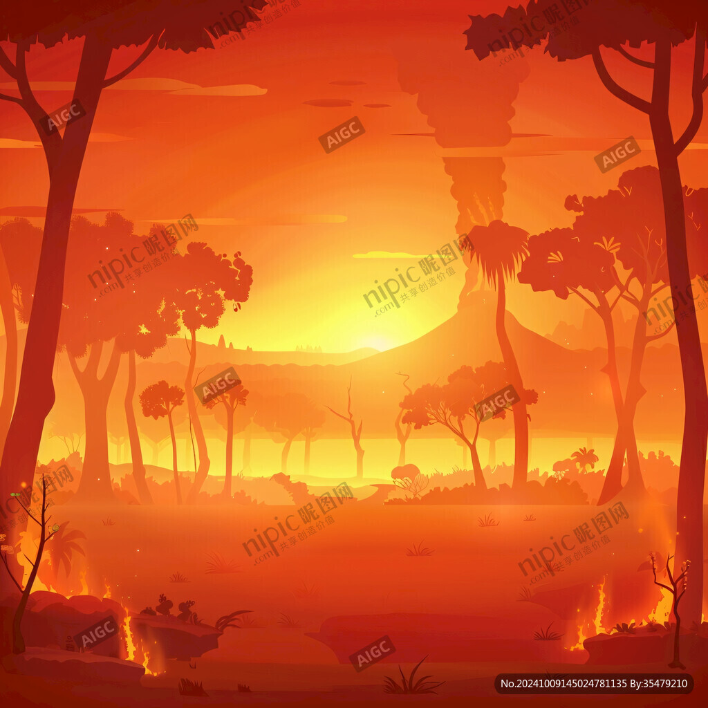 火山噴發(fā)后的荒蕪