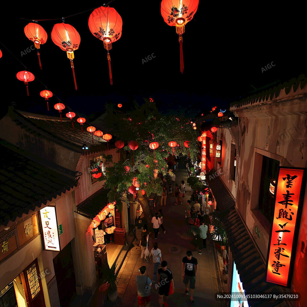 夜色古鎮(zhèn) 燈火闌珊