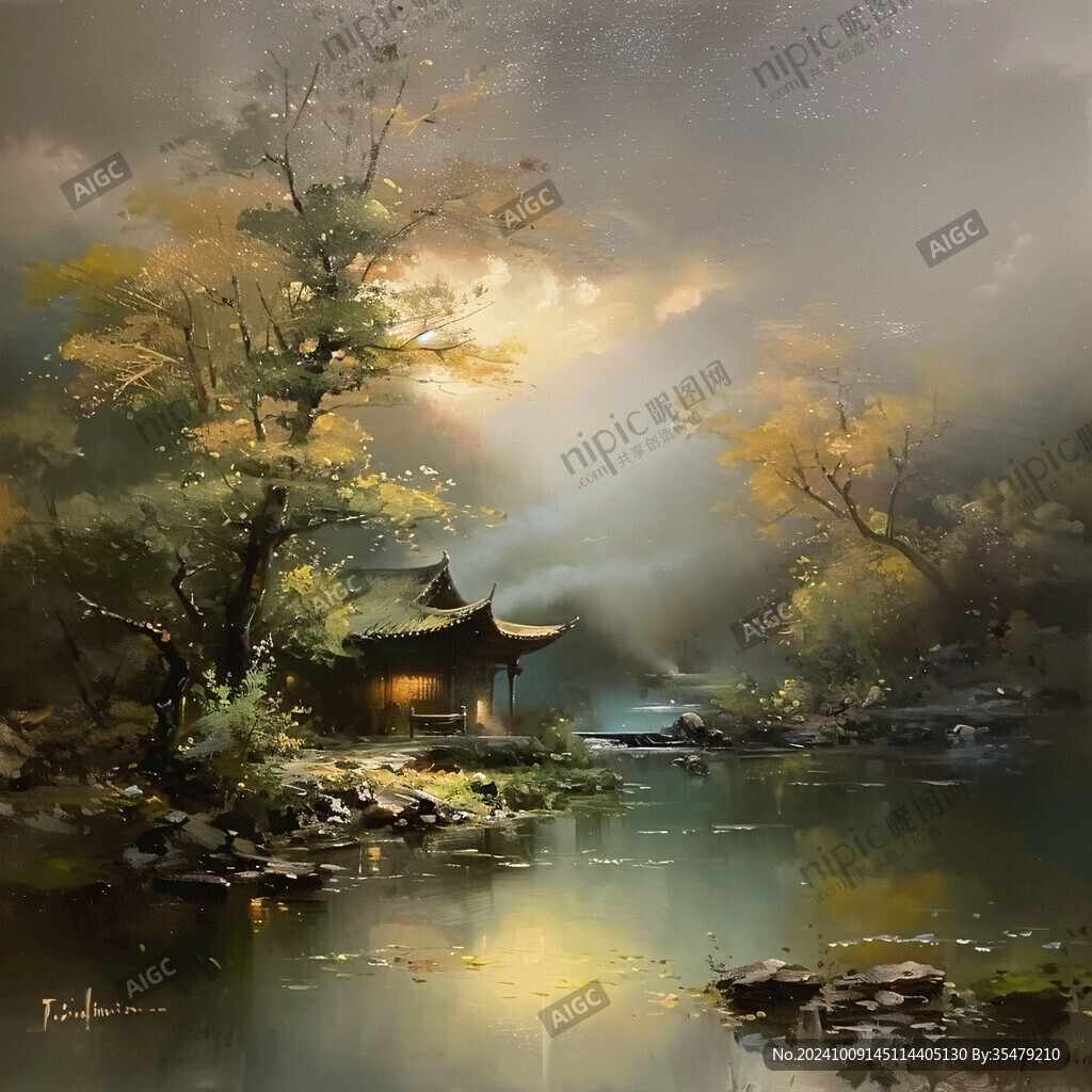 山間小屋 靜謐如畫