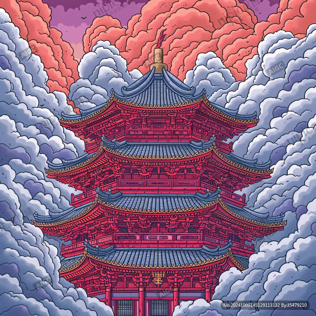 云海古塔 人間仙境