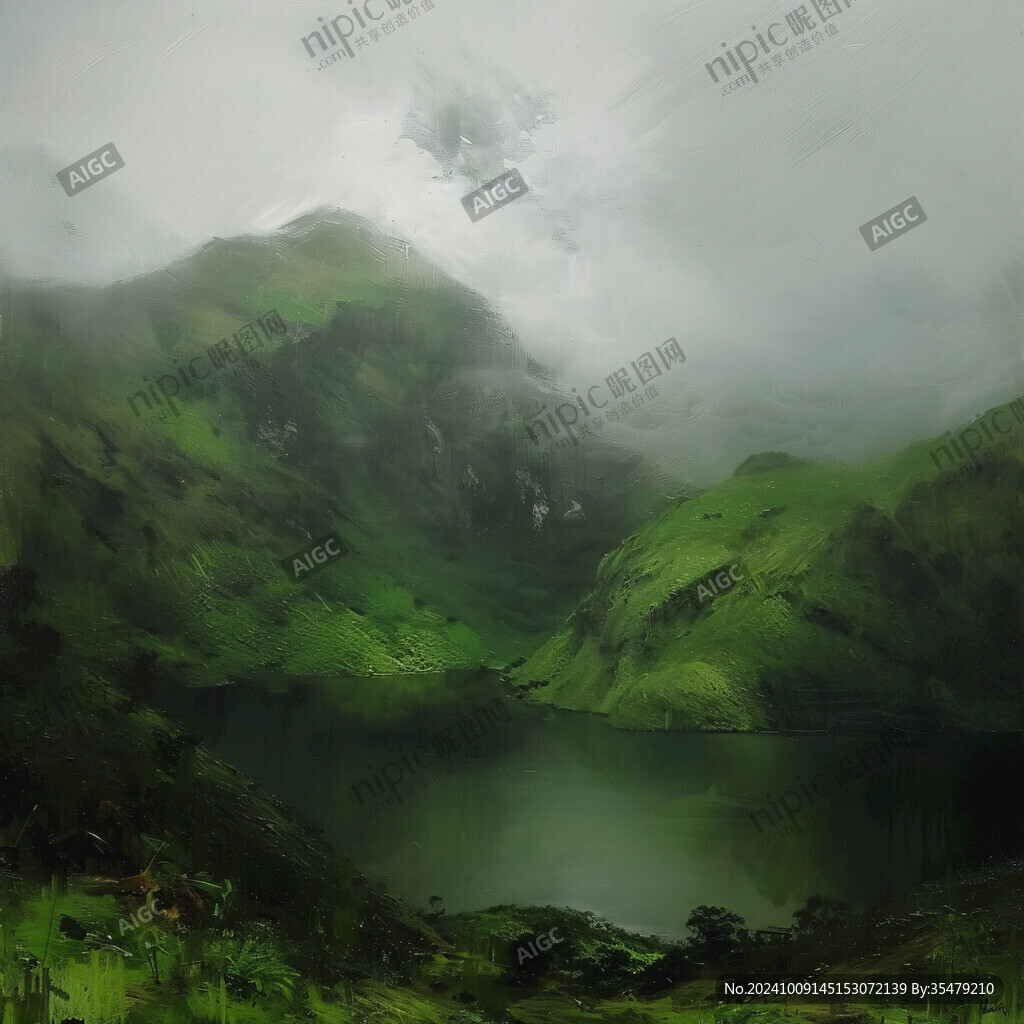 云霧山間 碧水幽幽