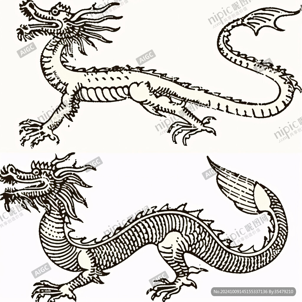 中國(guó)龍紋圖案