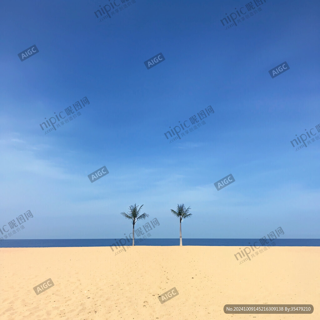 海灘椰樹(shù) 靜謐天堂