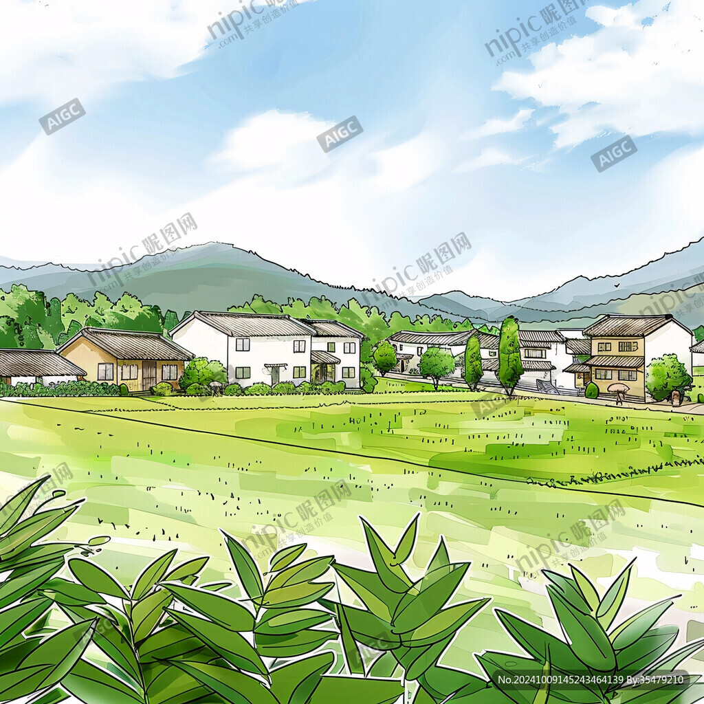 山村田野 寧靜致遠(yuǎn)