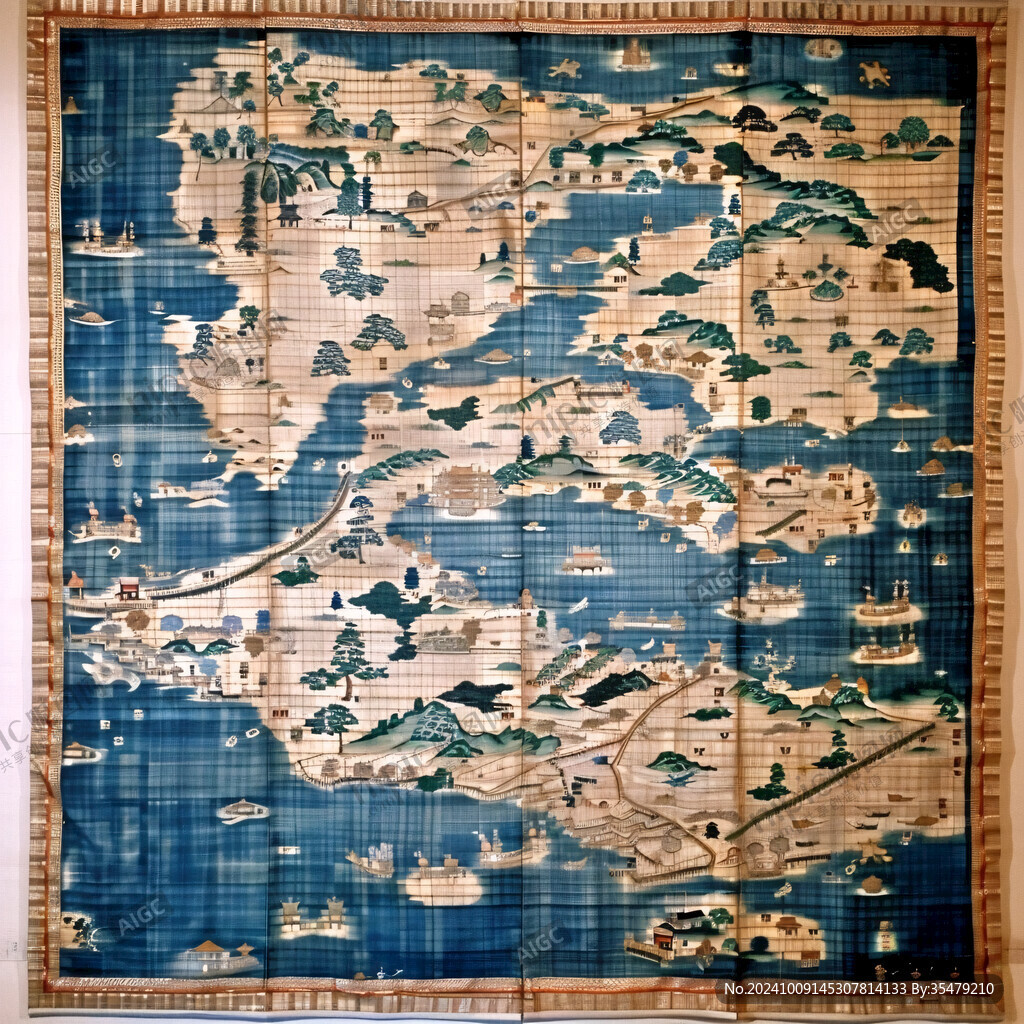 古代航海圖 海陸交織