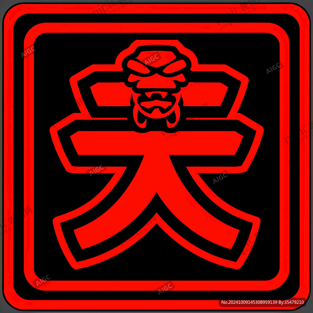 天字霸氣頭像