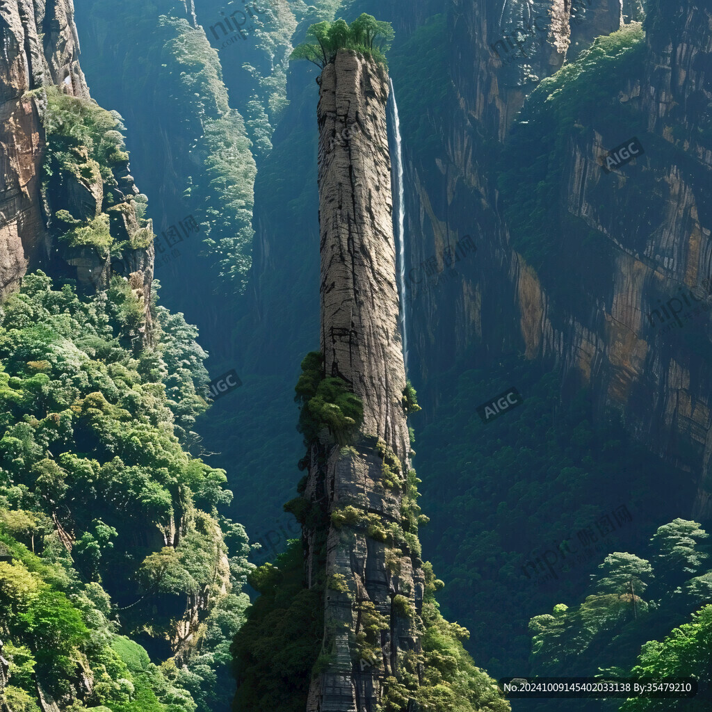 險峻山峰 直插云霄