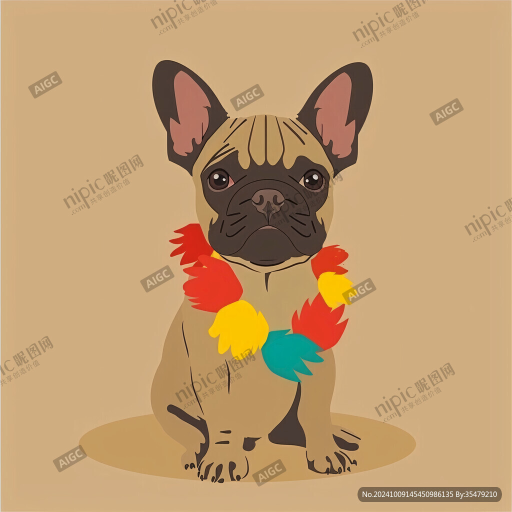 法斗犬的花環(huán)
