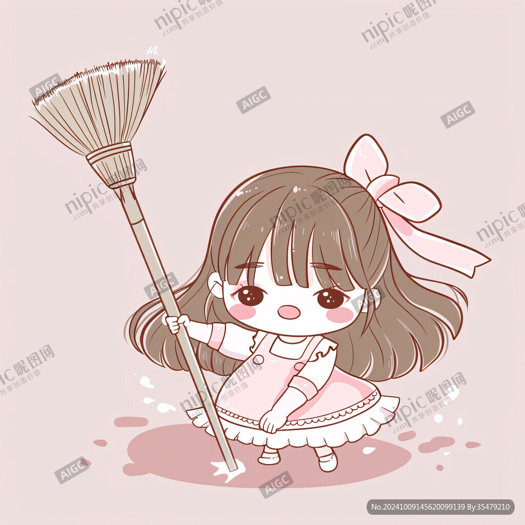 萌系少女掃地日常
