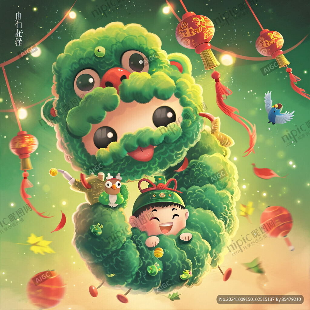 萌兔舞龍賀新春