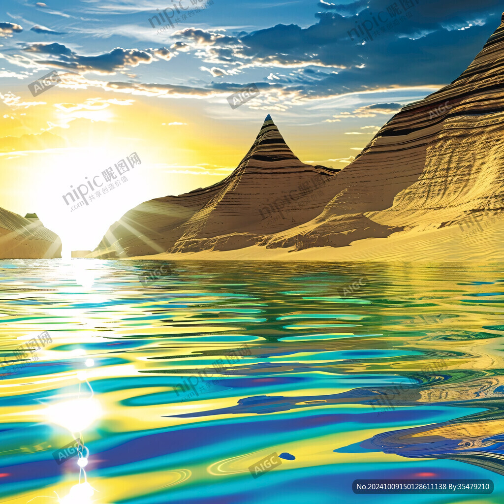山水日落 靜謐之美