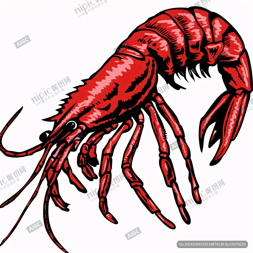 鮮活紅蝦 美味佳肴