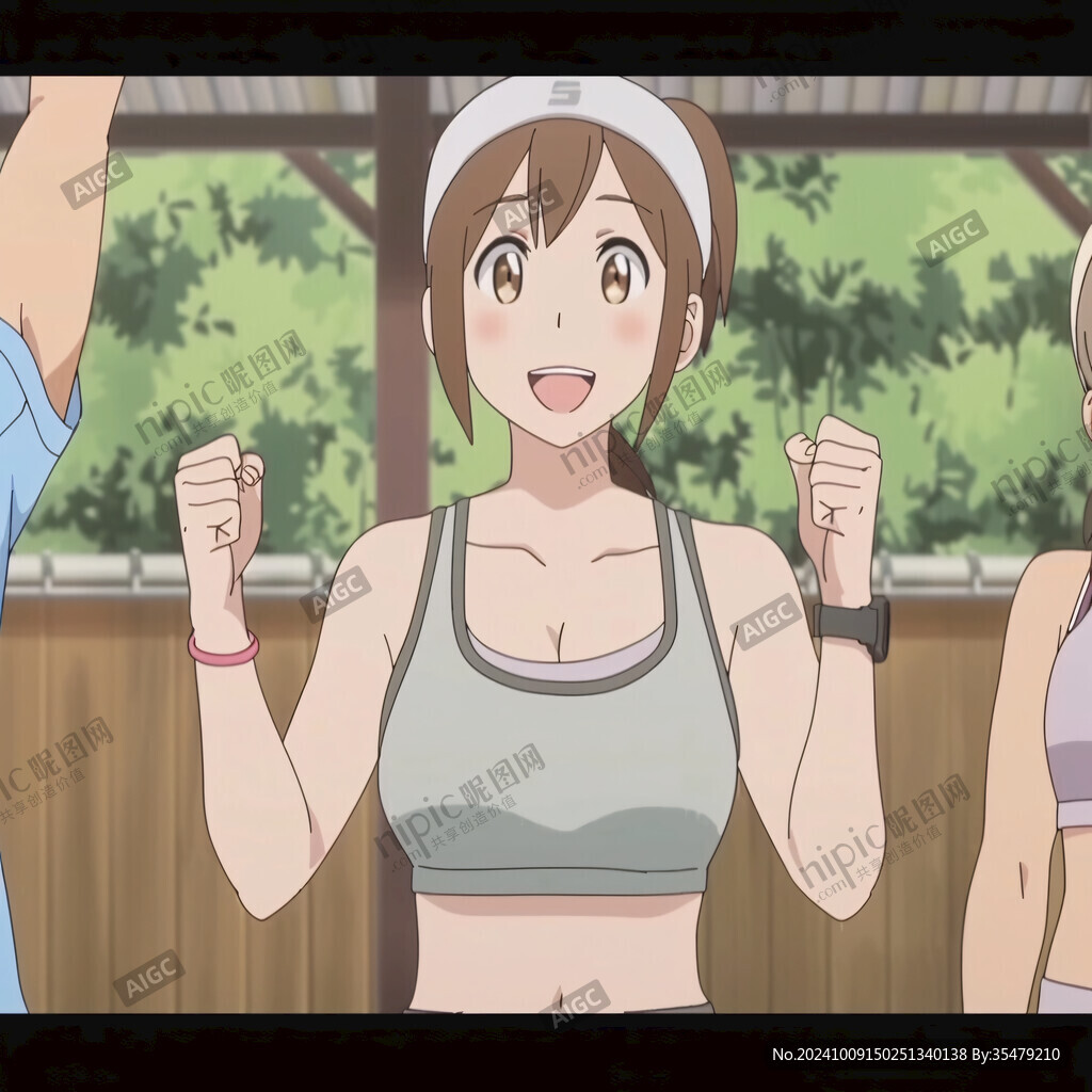 元氣滿滿的運動女孩