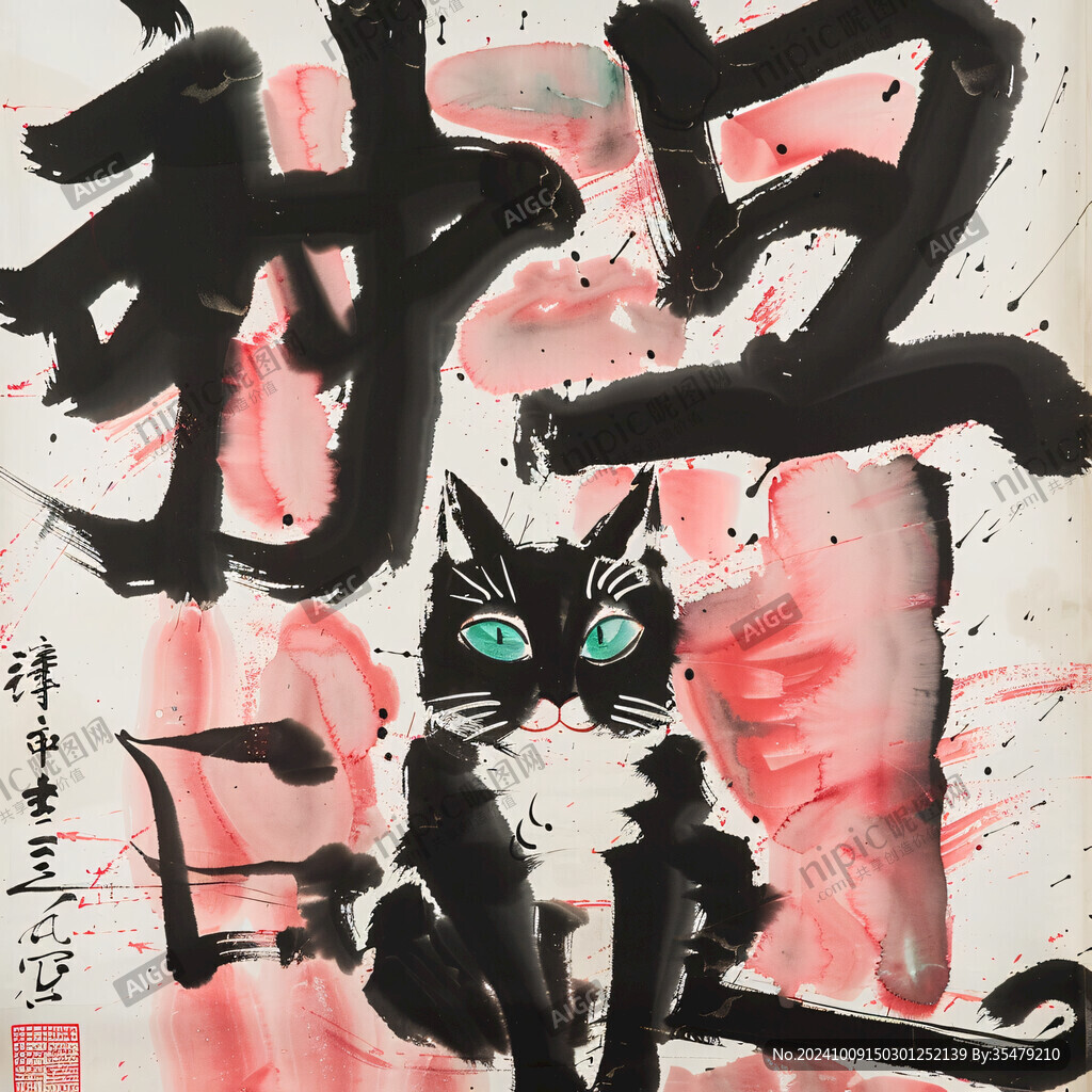墨跡貓影 別樣風(fēng)情