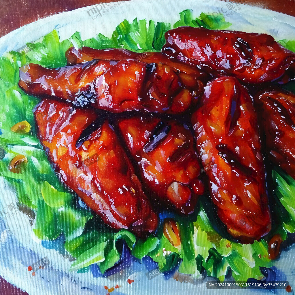 香甜醬汁烤雞翅