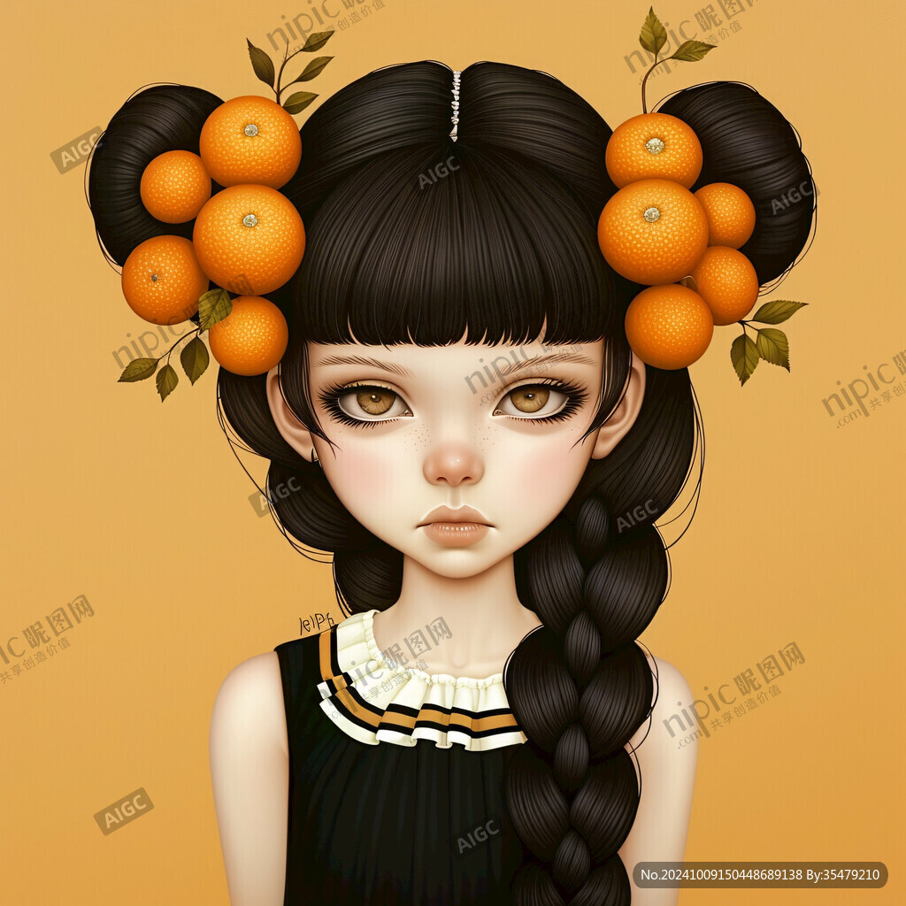橙香少女 清新可人