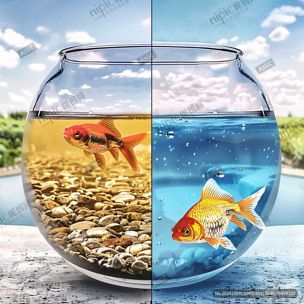 金魚(yú)缸里的兩種世界
