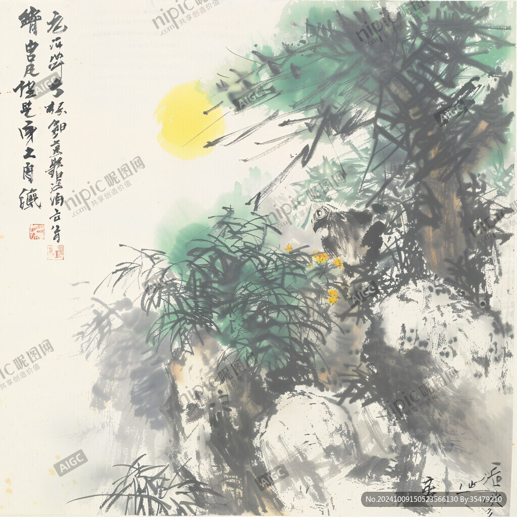 山間清幽 夕陽(yáng)如畫(huà)