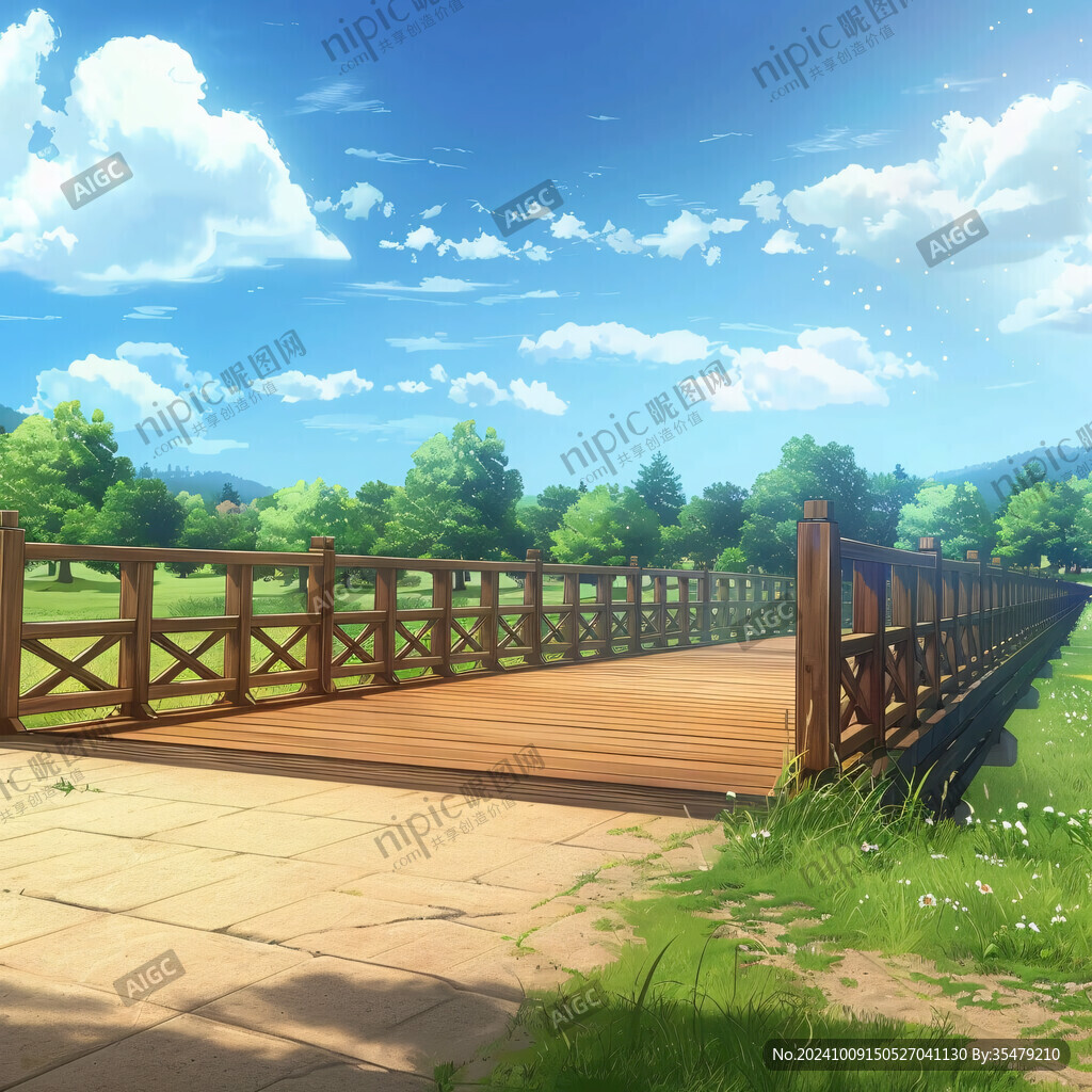 木橋通向田野