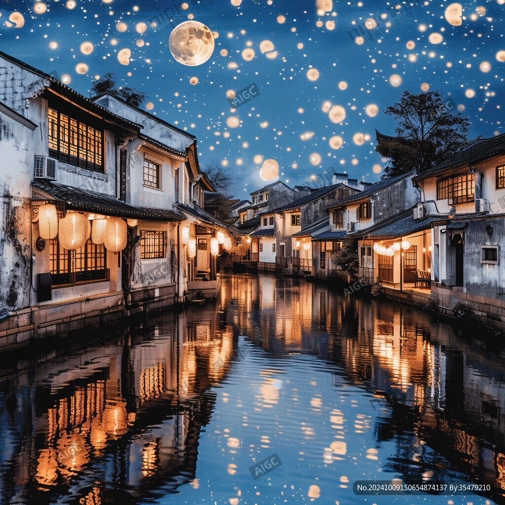 水鄉月夜