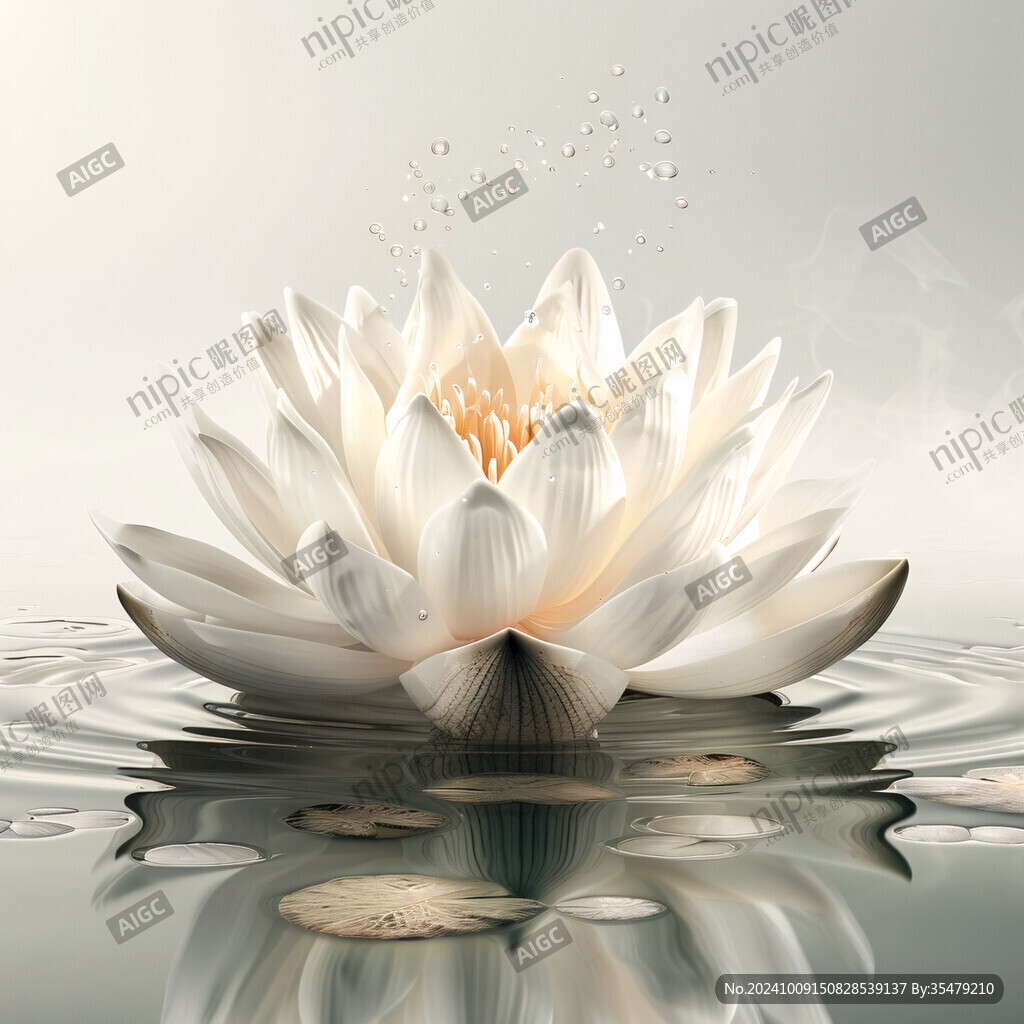蓮花燈插畫