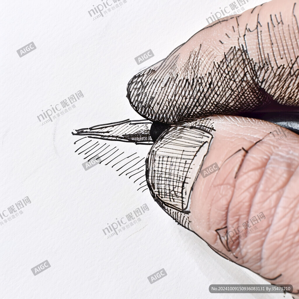 手部特寫插畫