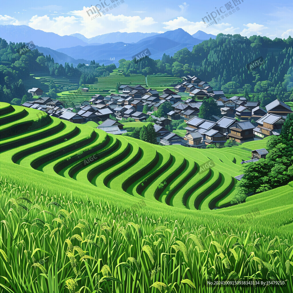 田間風(fēng)景田梯風(fēng)景
