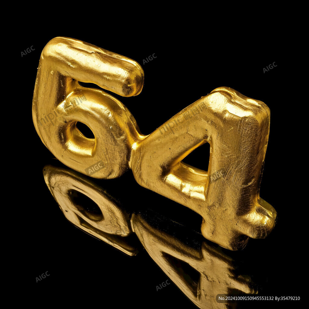 金色機械51金屬數字